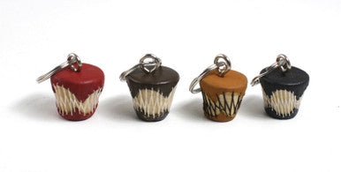 African Drum Key Chain