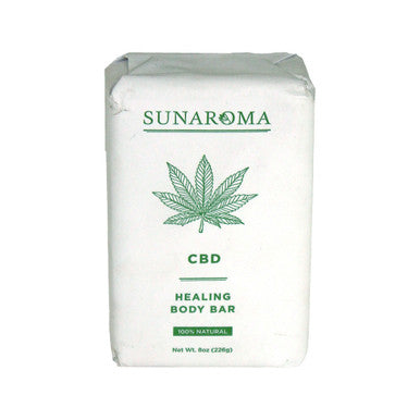 Sunaroma: CBD Healing Body Bar Soap - 8 oz.