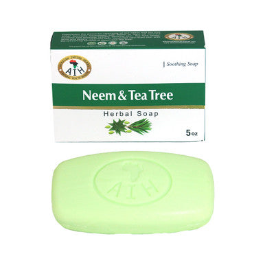 African Indian Herbs (AIH): Neem Tea Tree Soap - 5 oz.