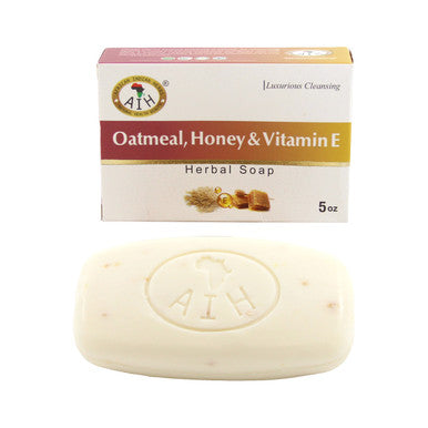 African Indian Herbs (AIH): Oatmeal Honey & Vitamin E Herbal Soap - 5 oz.