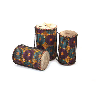 Ghanaian Dun Dun Drums (Set Of 3) Style3