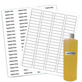 10 Sheets Of WHITE Labels - ½" x 1¾"