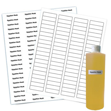 10 Sheets Of WHITE Labels - ½" x 1¾"