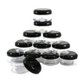 Set Of 12 Wide Jars/Caps - 8 oz. (Clear)