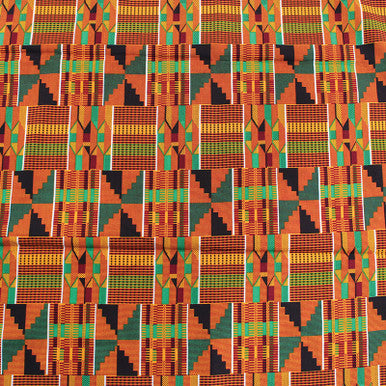 African Kente Print Fabric #2 - 6 Yards