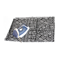 Black/White Mud Print-in-print fabric - 6 Yards