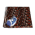 Black/Orange Ankara Print Fabric - 6 Yards
