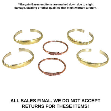 Bargain Set of 6 Metal Bracelets - ASSORTED