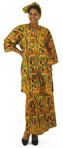 Women's Kente Skirt Set -  Style #2